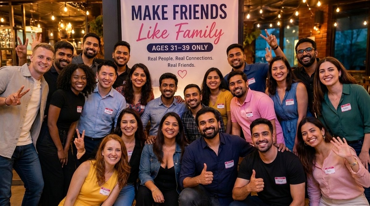 Make Friends Like Family — Exclusively for Ages 31–39